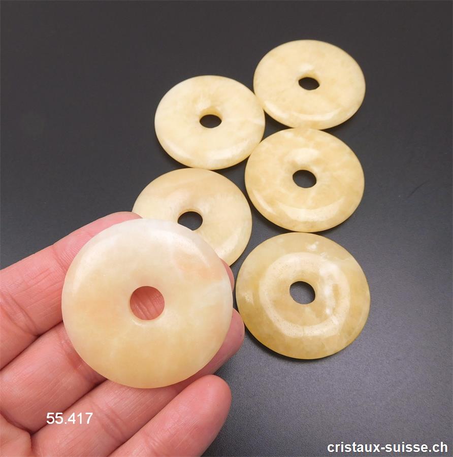 donuts calcite jaune 5 cm 