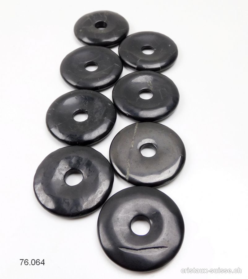 Schungite donut 4 cm. Qual. AB. OFFRE SPECIALE