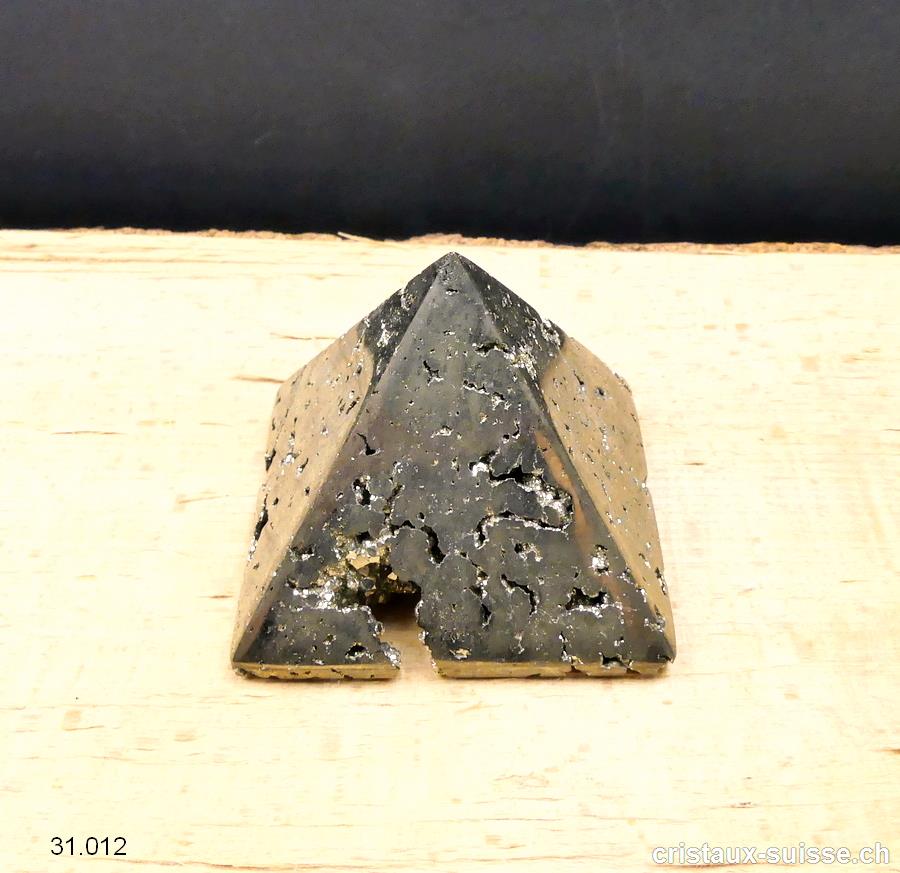 Pyramide Pyrite du Pérou, base 5,6 cm x H. 4,5 cm. Pièce unique 229 grammes