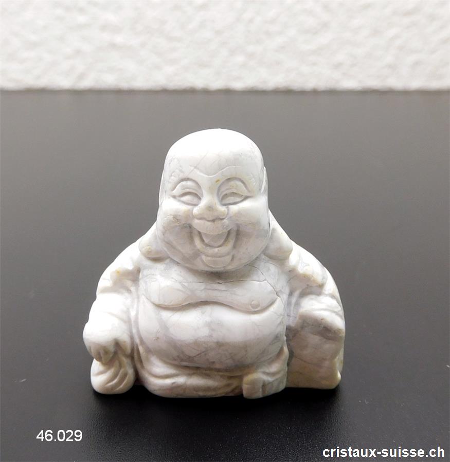 Bouddha Magnésite - Howlite 3,7 x 3,7 cm