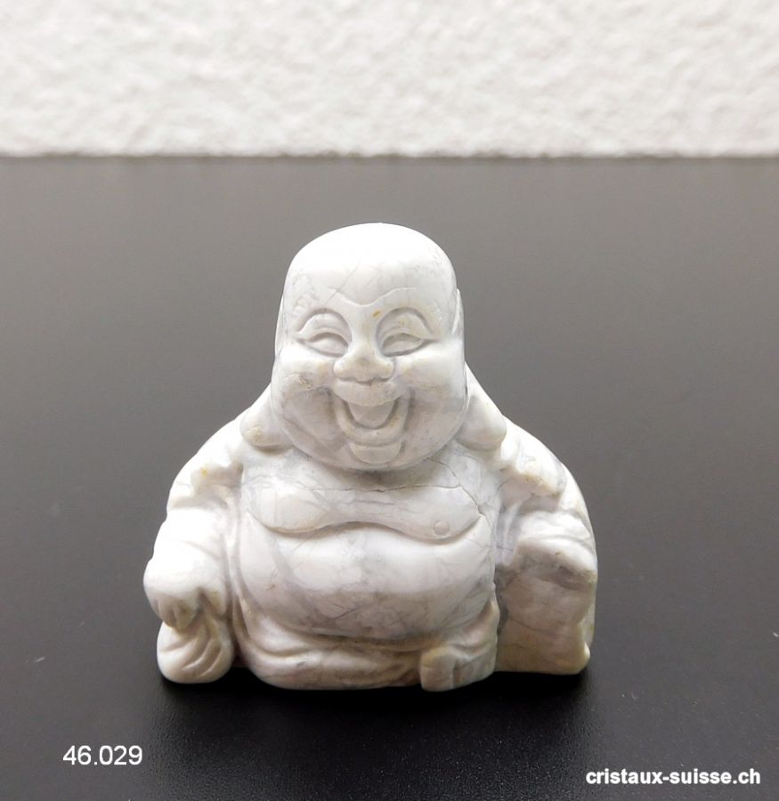 Bouddha Magnésite - Howlite 3,7 x 3,7 cm