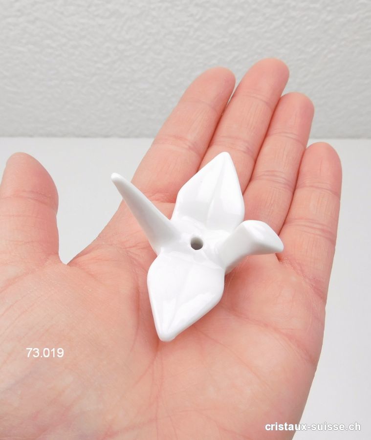 Porte-encens Oiseau mini, blanc