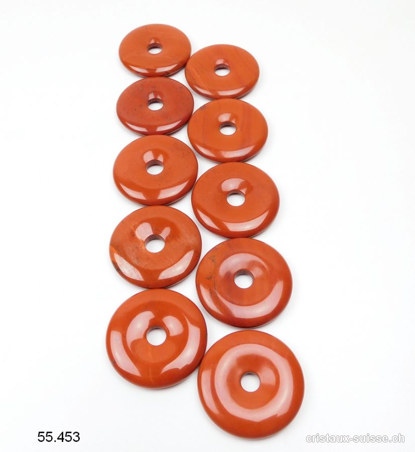 Jaspe rouge Donut 4 cm