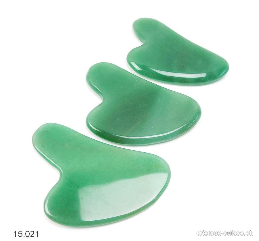 Aile d'ange de Massage en Aventurine verte 7,5 - 8 cm