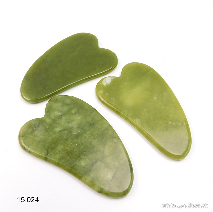 Aile d'ange de Massage Jade Serpentine 7 cm. OFFRE SPECIALE