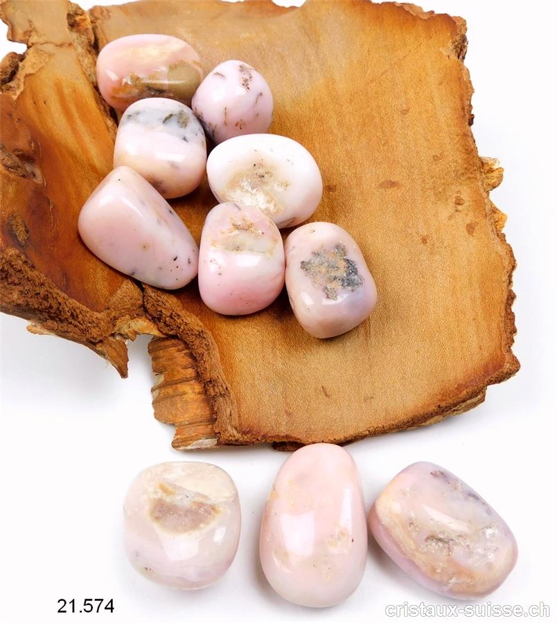 Opale des Andes rose, Chrysopale 2,5 - 3 cm / 12 à 15 grammes. Taille L. Offre Spéciale