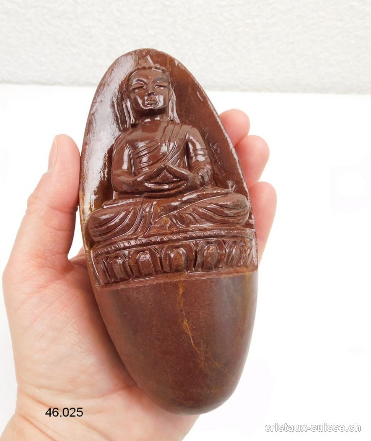 Lingam - Bouddha gravé Shiva Lingham 14 cm. Pièce unique 700 grammes