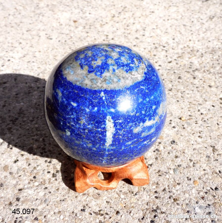 Boule Lapis-Lazuli 7,4 cm. Pièce unique 648 grammes