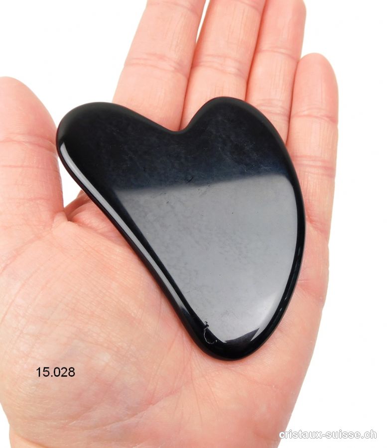 Aile d'ange de Massage Obsidienne noire 7,5 - 8  cm. OFFRE SPECIALE