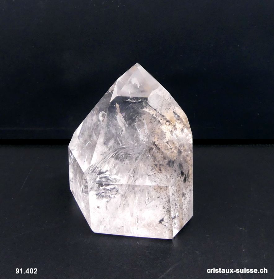 Quartz fantôme à inclusions noires. Pièce unique 248 grammes