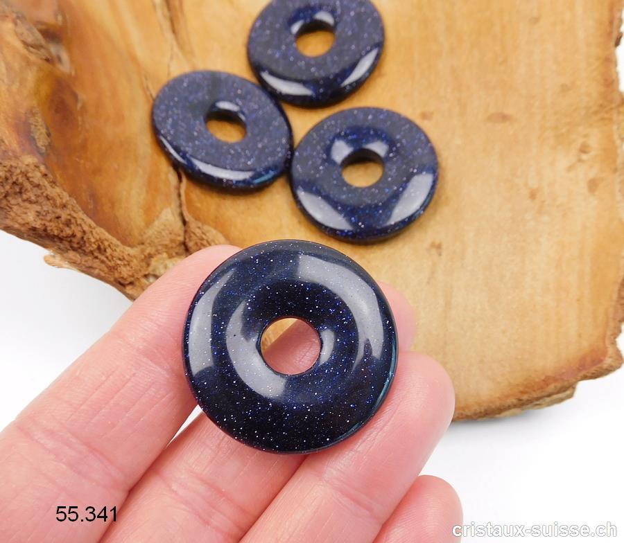 Rivière d'or bleue, donut 3 cm