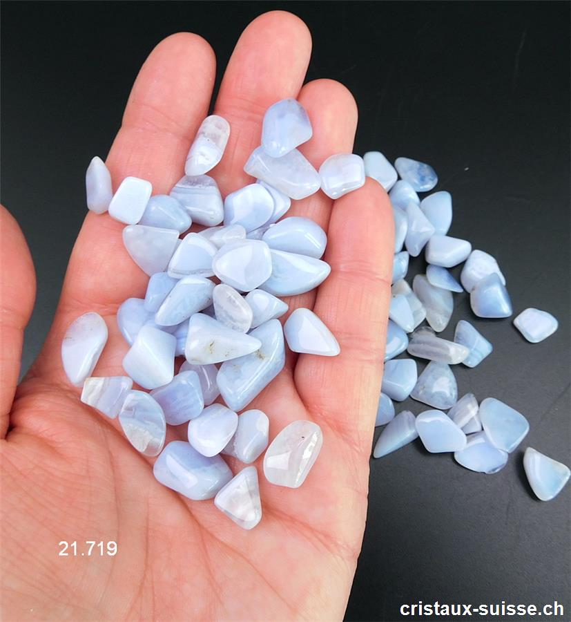 50 grammes Calcédoine, petites pierres 5 à 15 mm