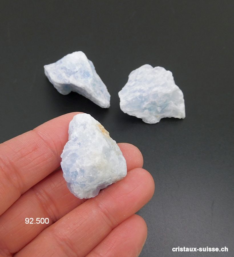 Calcite bleue brute de Madagascar 3,5 - 4 cm