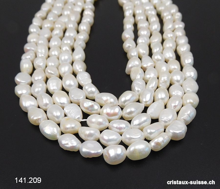 Rang Perles d'eau douce 7 - 10 mm / 36 à 37 cm. OFFRE SPECIALE