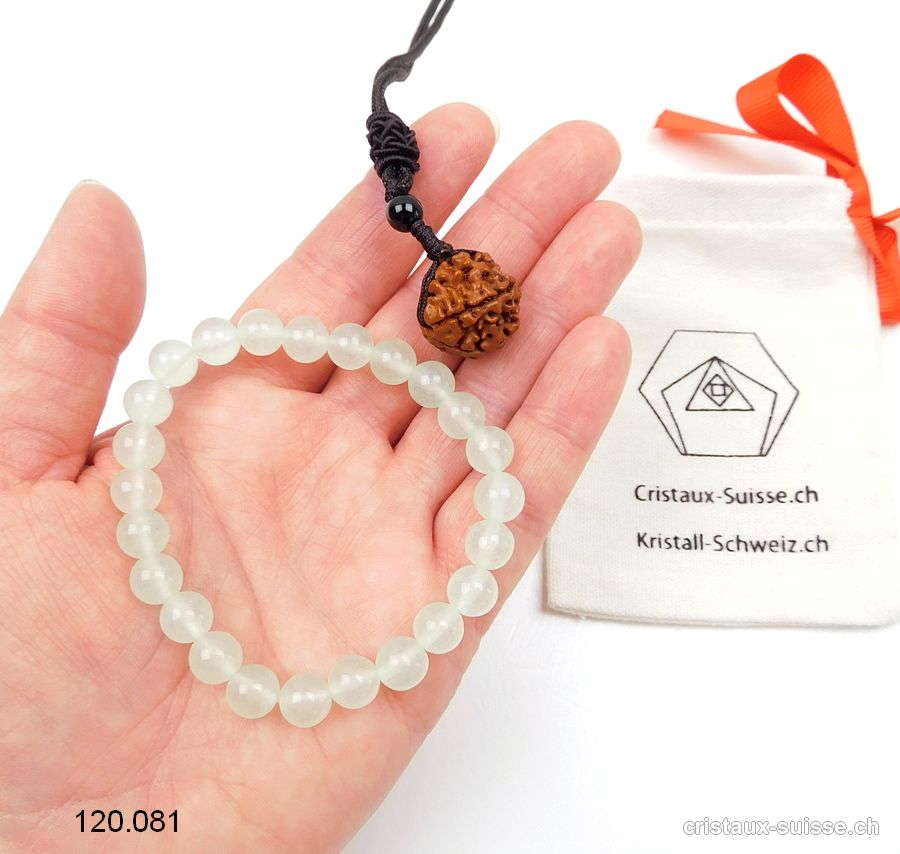 Set APAISEMENT SPIRITUEL Quartz vert - Rudraksha. Offre Spéciale