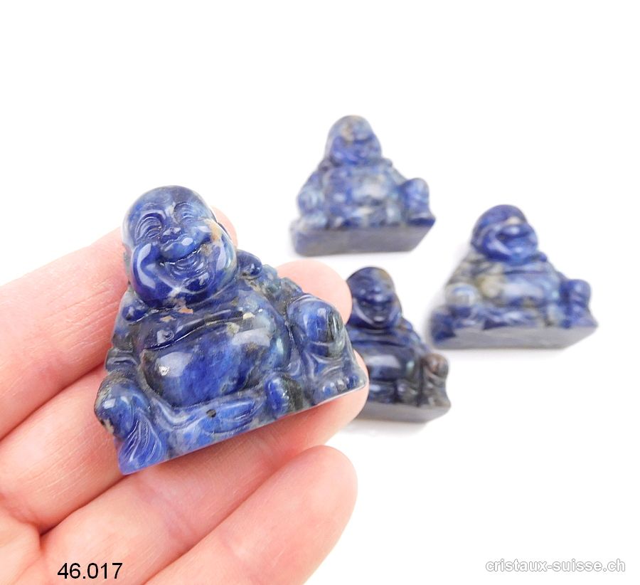 Bouddha Sodalite 3,5 à 4 cm. Bouddha Médecine