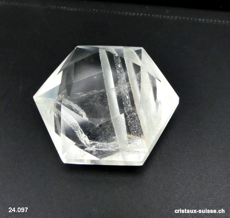 Sceau de Salomon Cristal de Roche 5,9 cm. Pièce unique 105 grammes