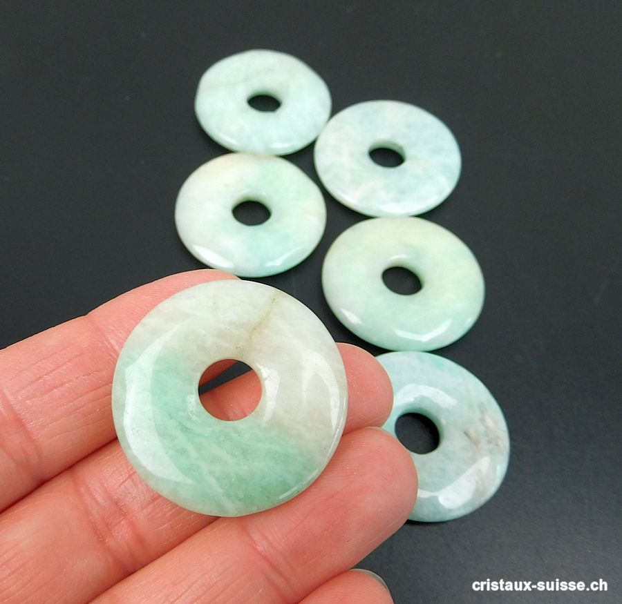 Amazonite claire Donut 3 cm