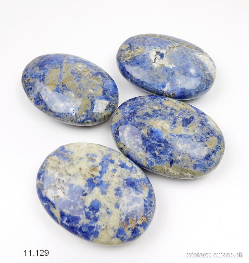 Sodalite avec Syénite, galet 7 x 5 cm. Offre Spéciale