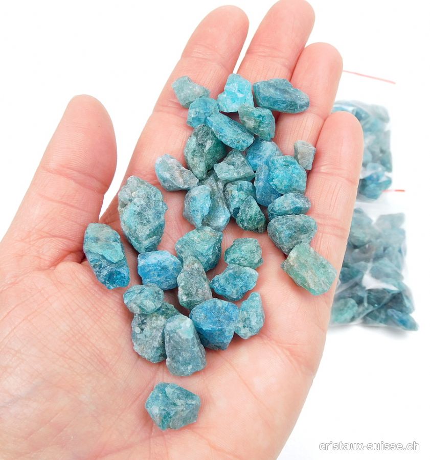 Apatite bleue brute. Lot 50 Grammes