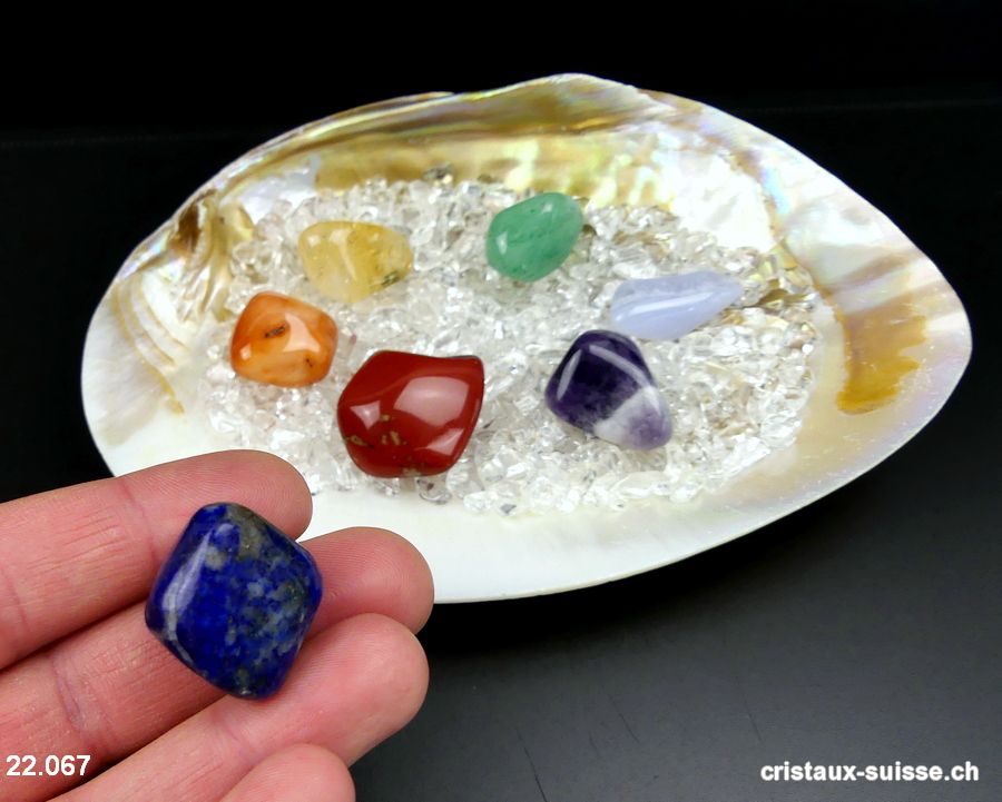 Combinaison Chakras 7 cristaux et Purification avec Lapis-lazuli