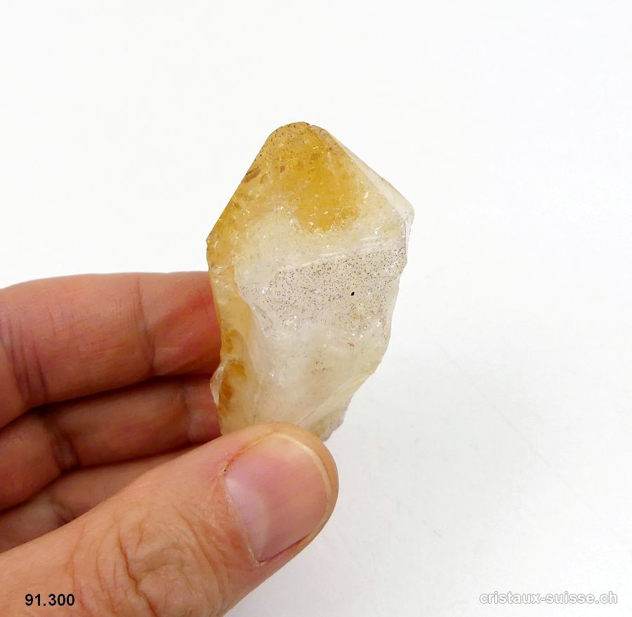 Citrine pointe brute 5,6 cm. Pièce unique 40 grammes