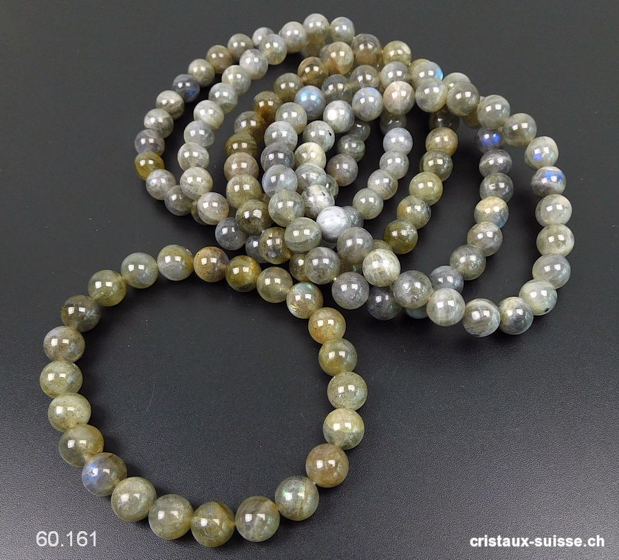 Bracelet Labradorite 7,5 - 8  mm / 19,5 - 20 cm