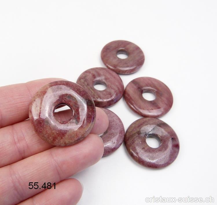 Piémontite foncée, donut 3 cm