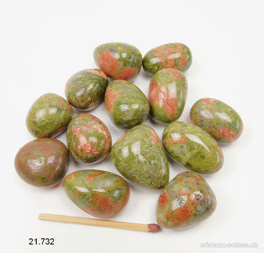 Unakite - épidote 2 - 3 cm. Taille M