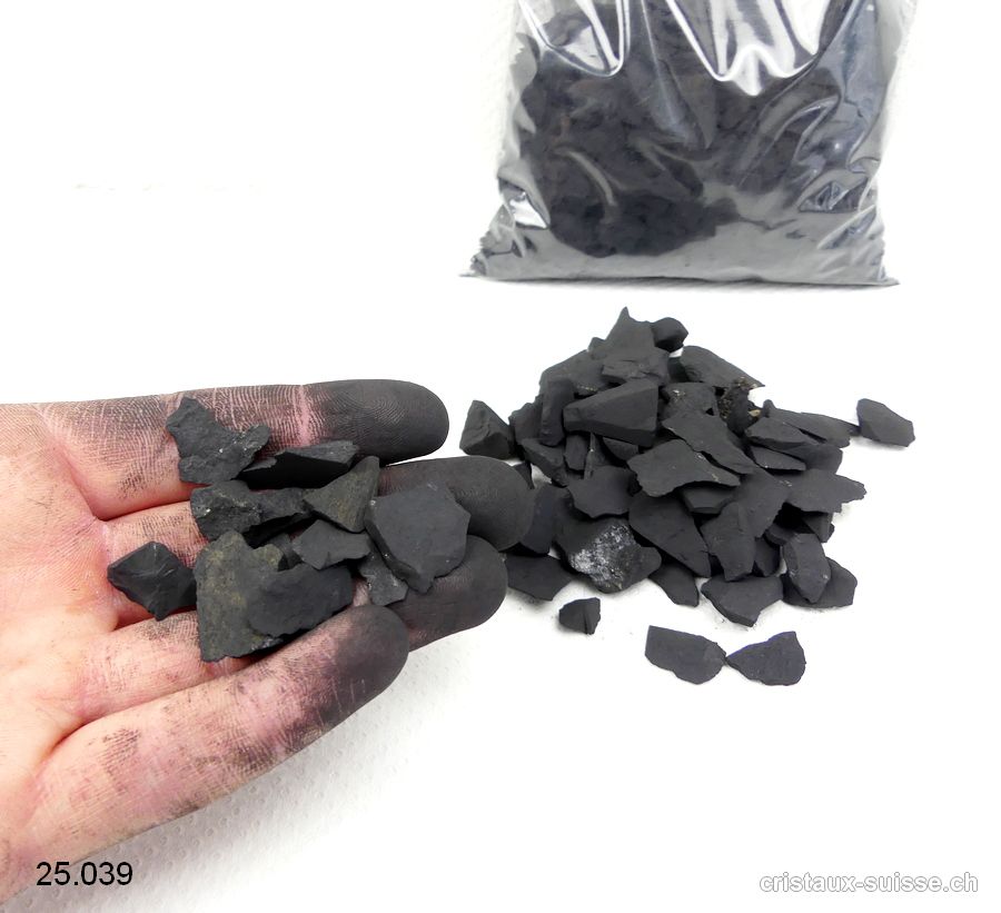220 grammes Schungite brute granulés