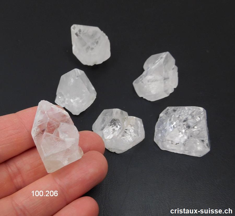Apophyllite cristal, H. 2 à 2,5 cm / 9 à 11 grammes