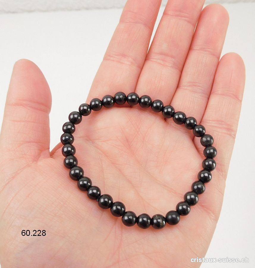 Bracelet Schungite 6 mm / 18,5 - 19 cm