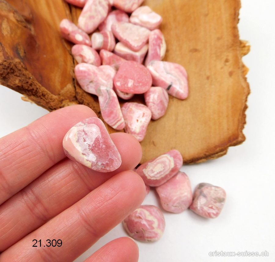 Rhodochrosite d'Argentine 1,4 à 2,3 cm / 3 à 4 grammes. Taille S