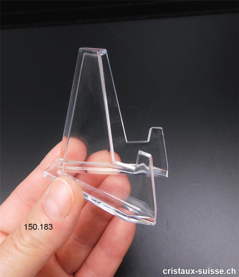 Support - Chevalet en Plexiglas petit, haut. 5,7 x larg. 3,5 cm