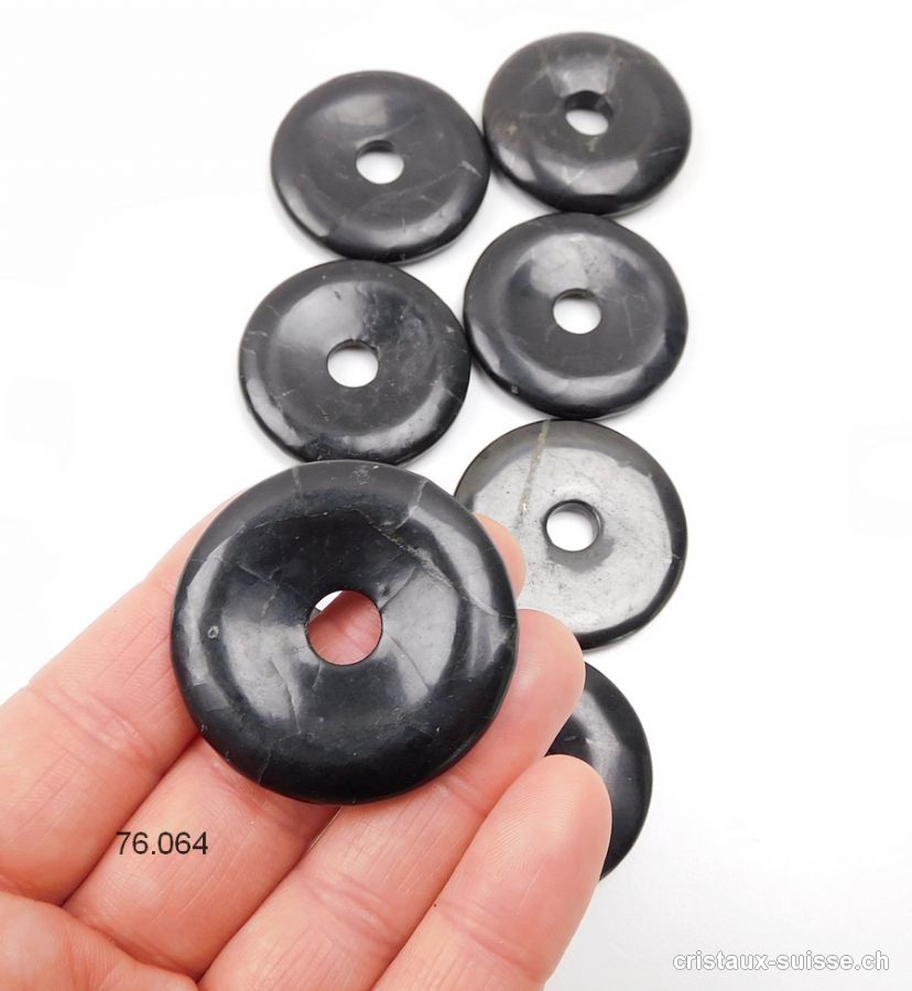 Schungite donut 4 cm. Qual. AB. OFFRE SPECIALE