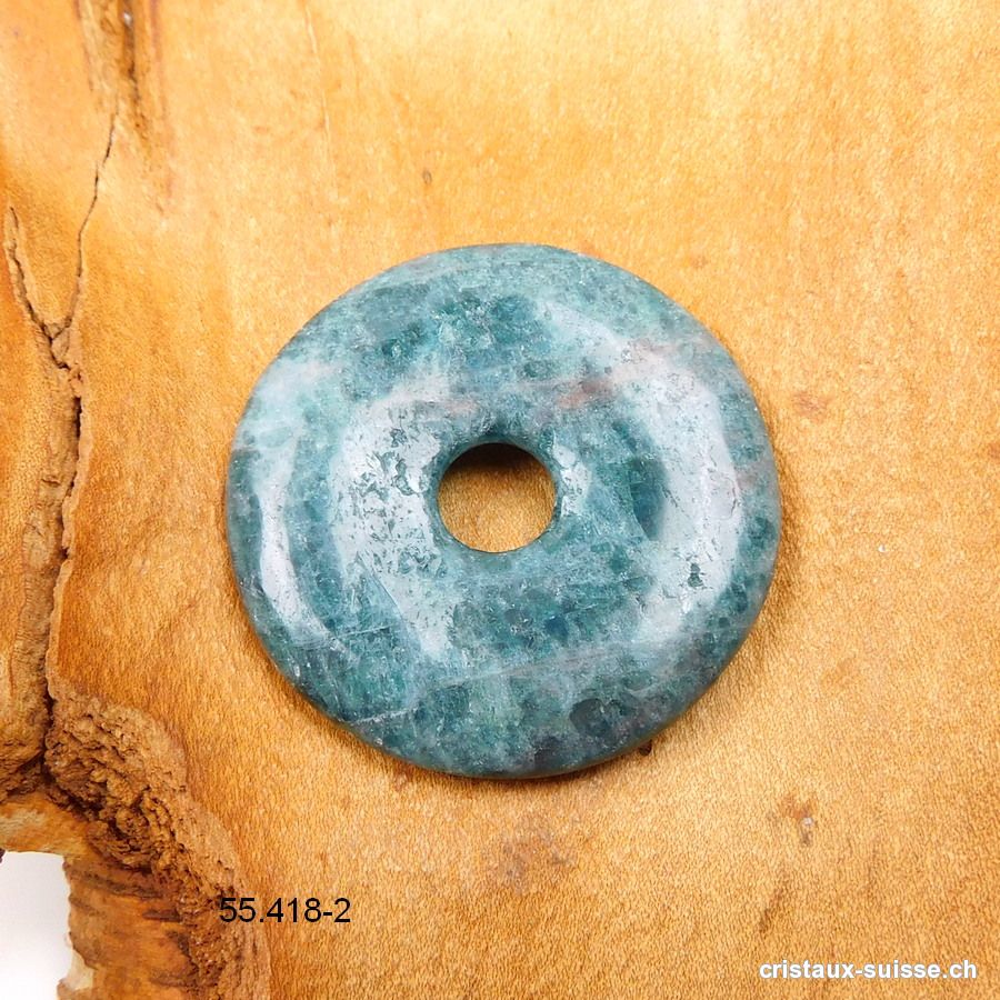 Apatite bleue, donut 4 cm