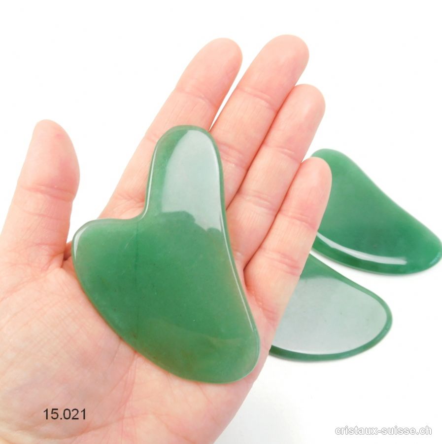 Aile d'ange de Massage Aventurine verte 8 cm