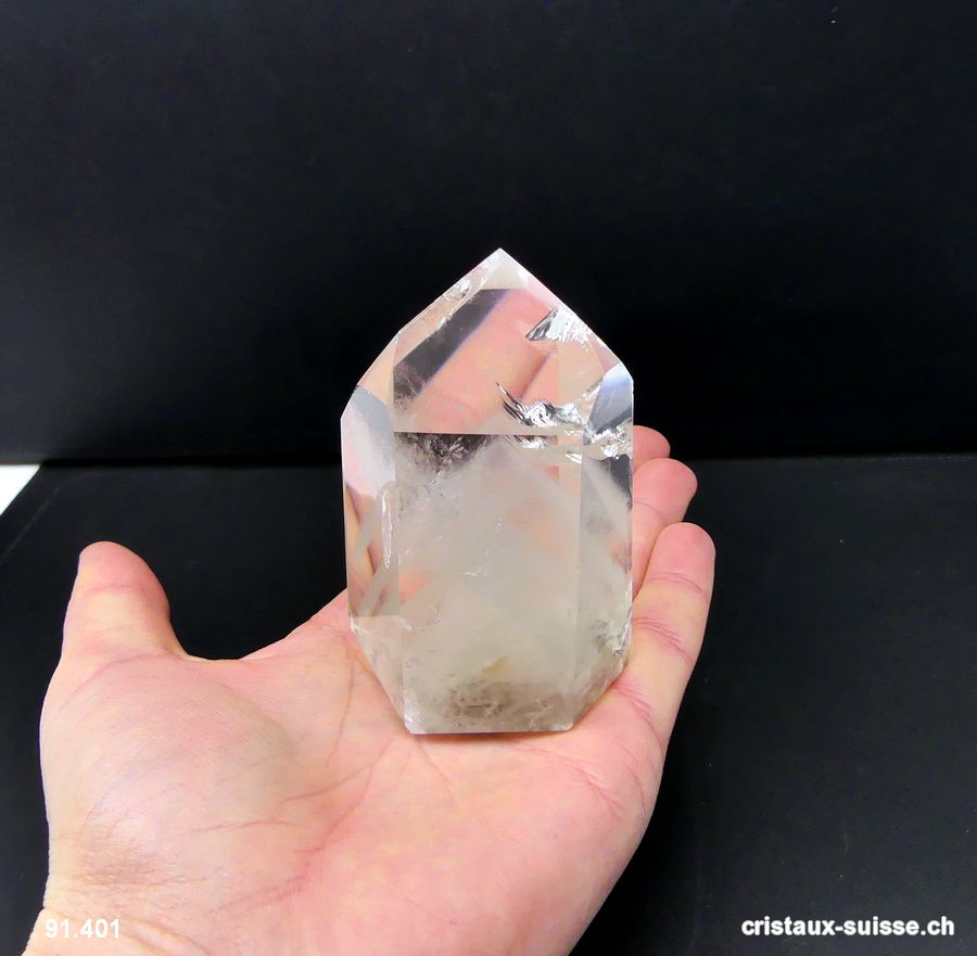 Quartz fantôme haut 7,6 cm. Pièce unique de 217 grammes