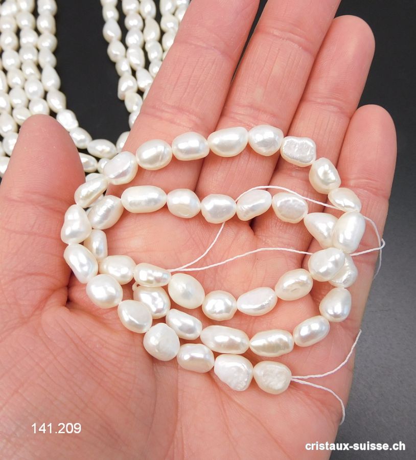 Rang Perles d'eau douce 7 - 10 mm / 36 à 37 cm. OFFRE SPECIALE