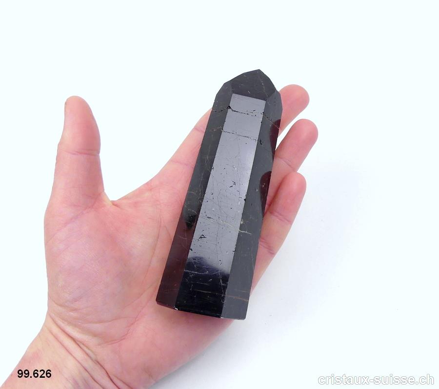 Tourmaline noire pointe polie 11,9 cm. Pièce unique 200 grammes