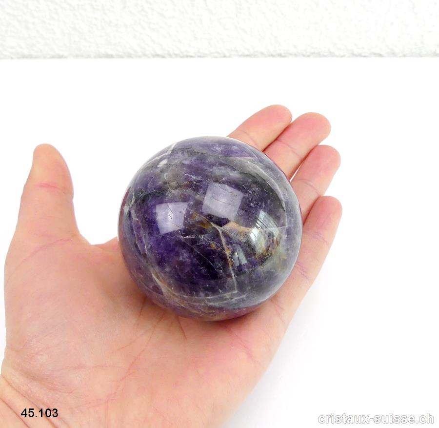 Boule Améthyste - Quartz Ø 6,1 cm. Pièce unique 320 grammes