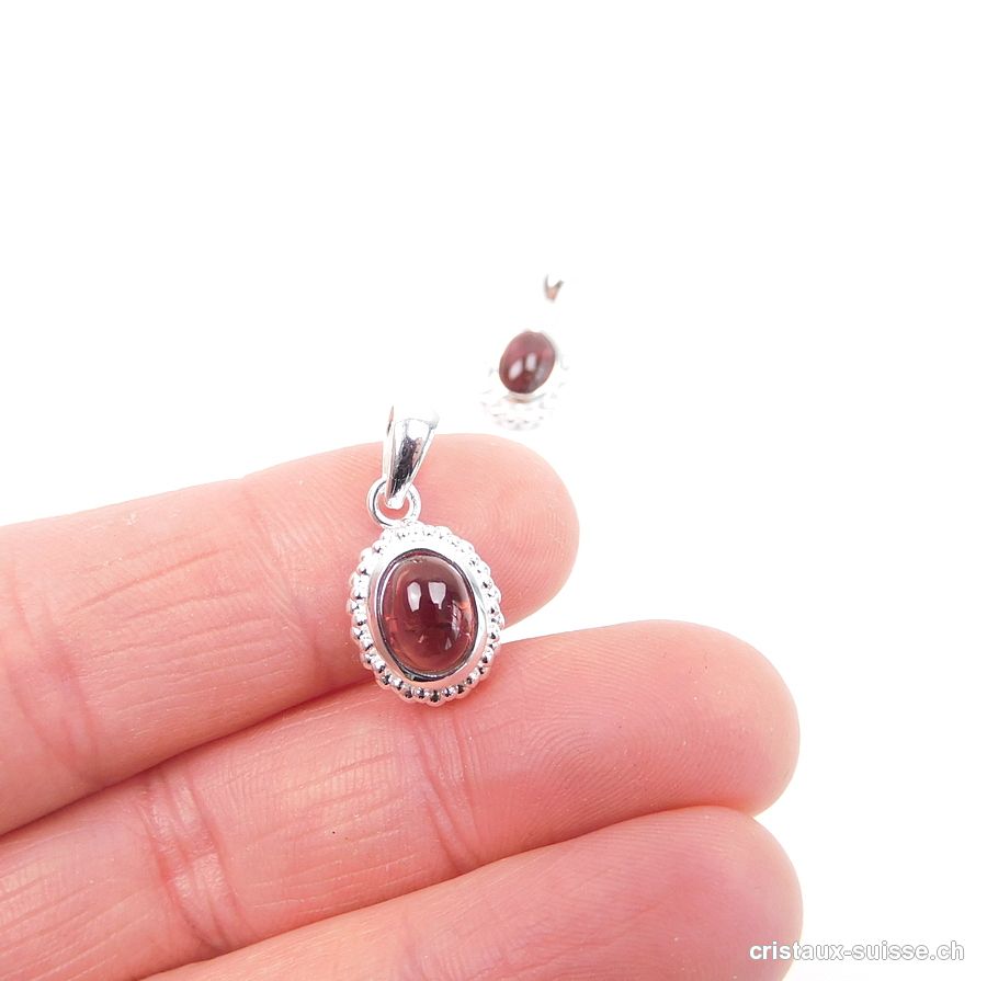 Pendentif Tourmaline rose - Rubellite en argent 925