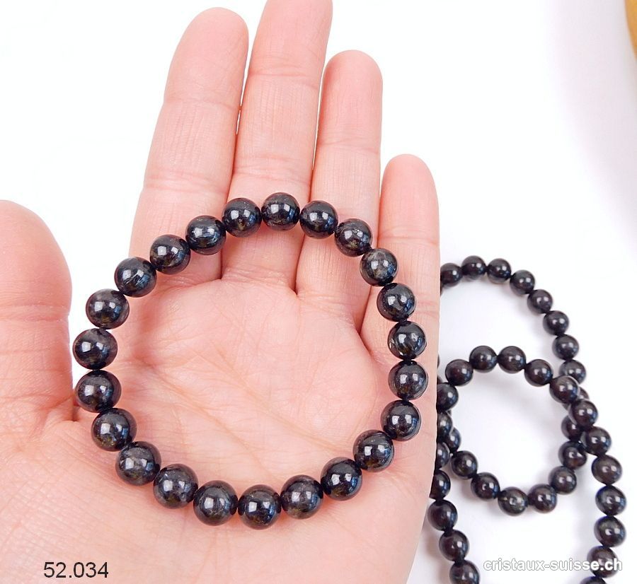 Bracelet Astrophyllite - Arfvedsonite 8,5 mm / 18-18,5 cm