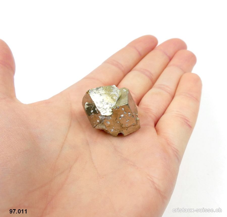 Pyrite cube brute d'Espagne. Pièce unique