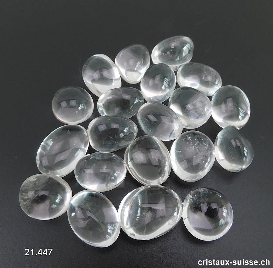 Cristal de roche 2 - 2,5 cm / 9 à 12 grammes. Taille M. Qualité A