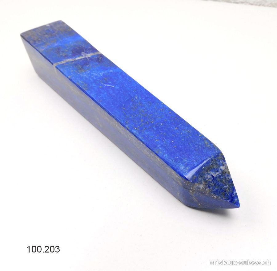 Lapis-Lazuli d'Afghanistan naturel, Obélisque 21,5 cm. Pièce unique 636 grammes