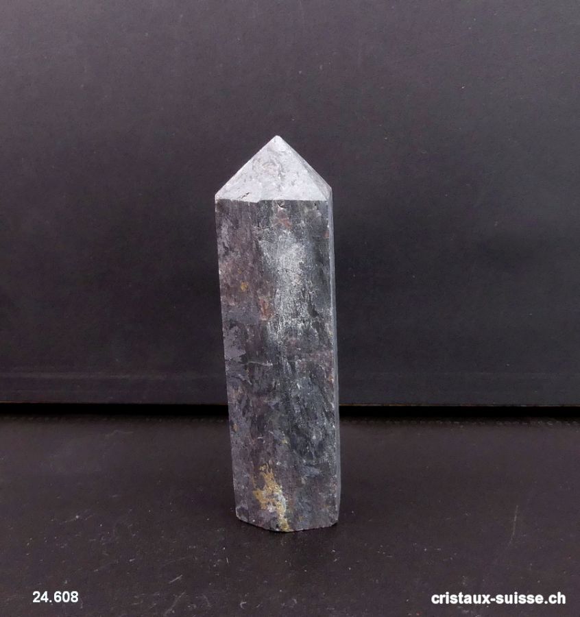 Anthophyllite Obélisque pointe semi-polie. Pièce unique 7,1 cm