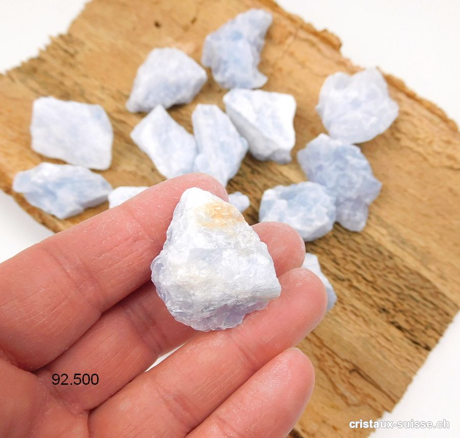 Calcite bleue brute de Madagascar 3,5 - 4 cm