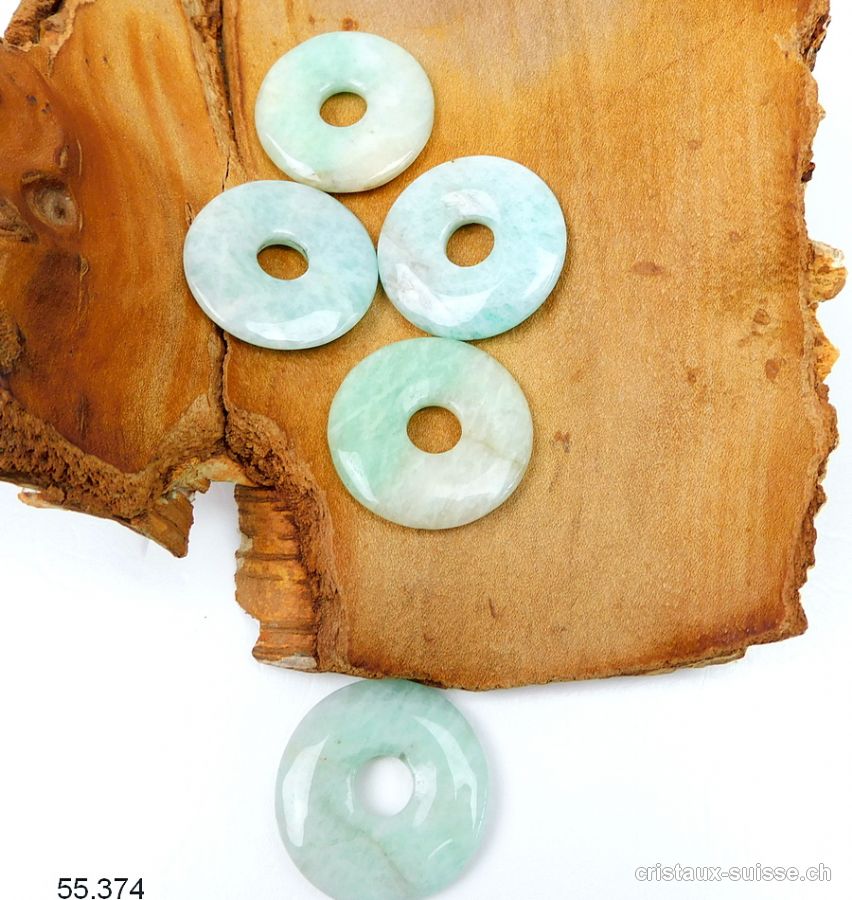 Amazonite claire Donut 3 cm