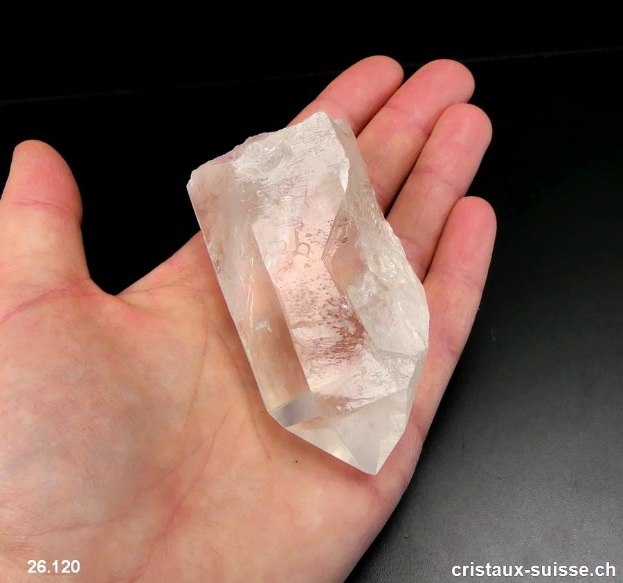 Cristal de roche pointe brute 7,8 cm. Pièce unique 144 grammes
